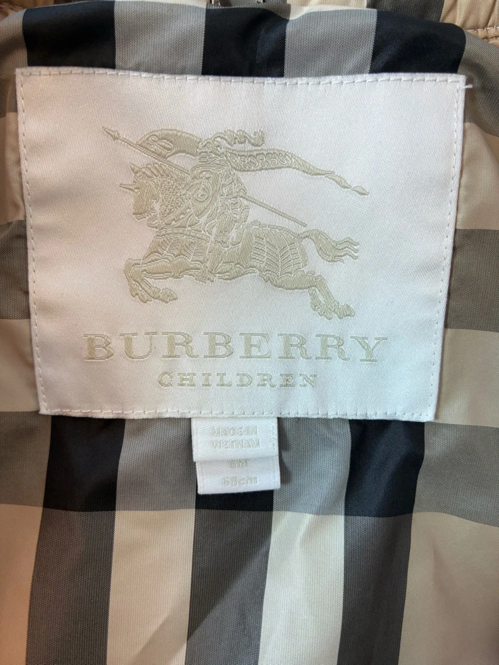 🎀 Burberry Pink Quilted Baby Jacket 6 Months